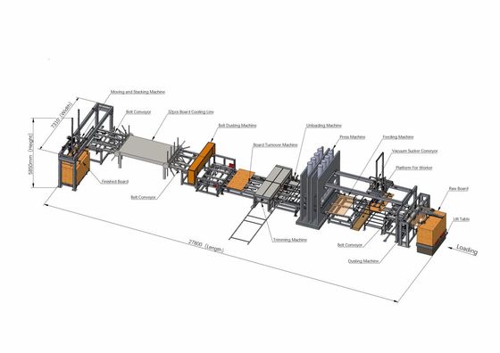 คุณภาพ  MDF Boards HDF Boards Laminate Hot Press Machine For Plywood 1600 Ton โรงงาน