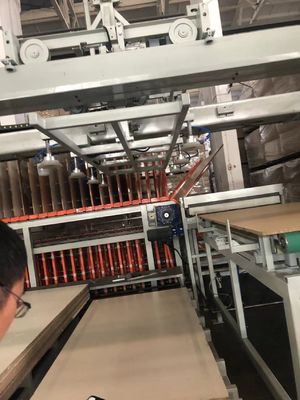 เครื่องผลิตแผ่นเมลาไมน์แบบพิมพ์ เครื่องเลมินรอบสั้น 15KW
